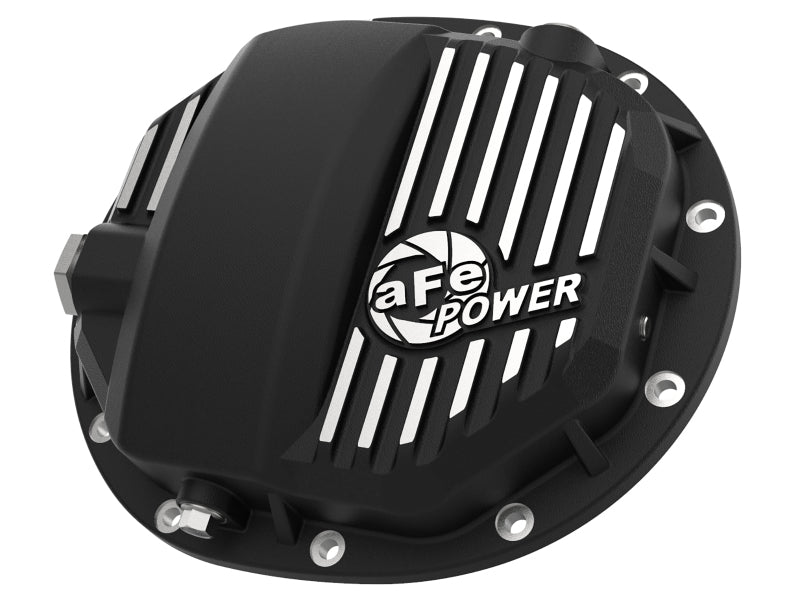 AFE 46-71120B Pro Series AAM 9.5/9.76 Rear Diff Cover Black w/Mach Fins 14-19 f