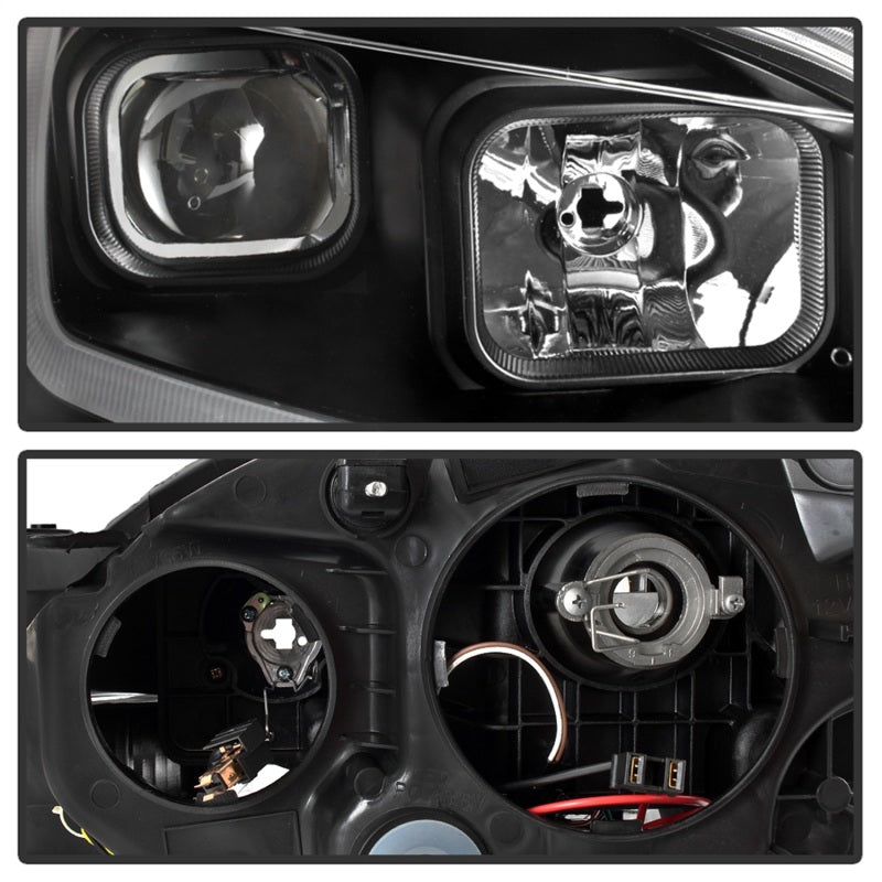xTune 9042966 13-15 fits Nissan Sentra DRL LED Light Bar Halogen Projector Head