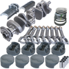 Eagle 13015040 fits Chevy 400 3.750in Crank 6.000in I-Beam Rods -5cc Flat Top 4.165in Pistons Rotating Assembly