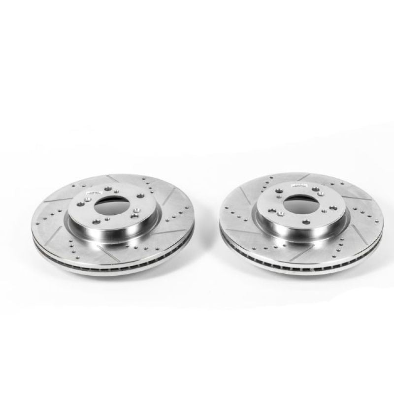 PowerStop fits Honda 13-17 Accord Front Evolution Drilled & Slotted Rotors -