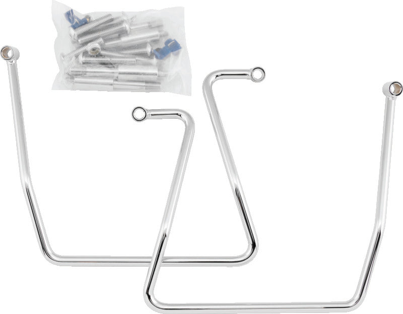 Bikers Choice 564234 91-17 FXD Chrome Saddlebag Supports Pr