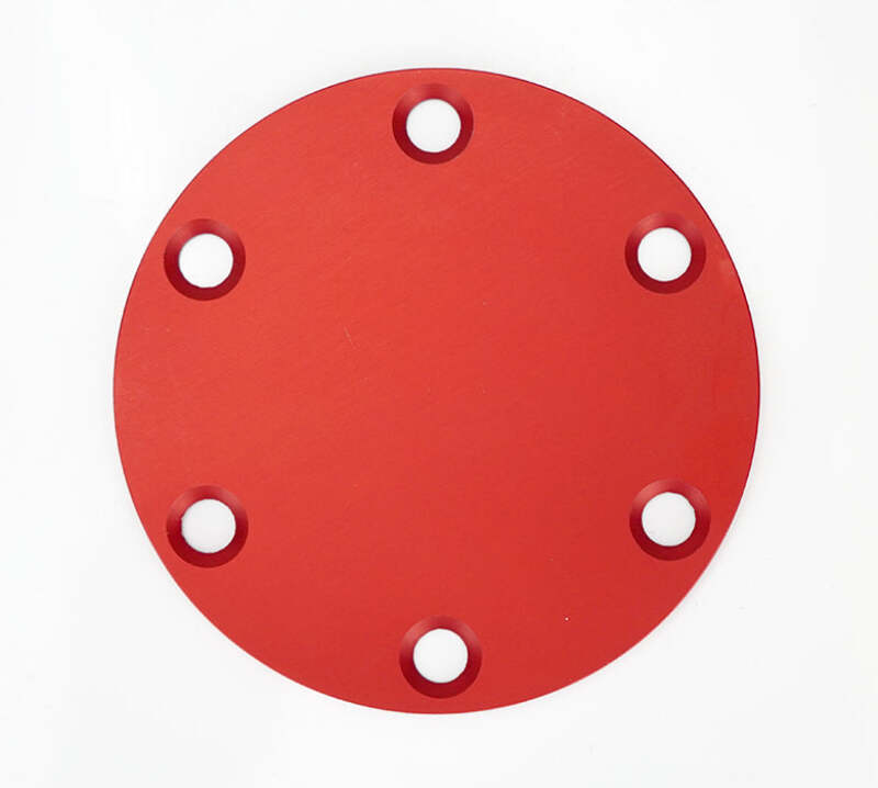 NRG STR-250RD Horn Delete Plate Laser Logo - Red