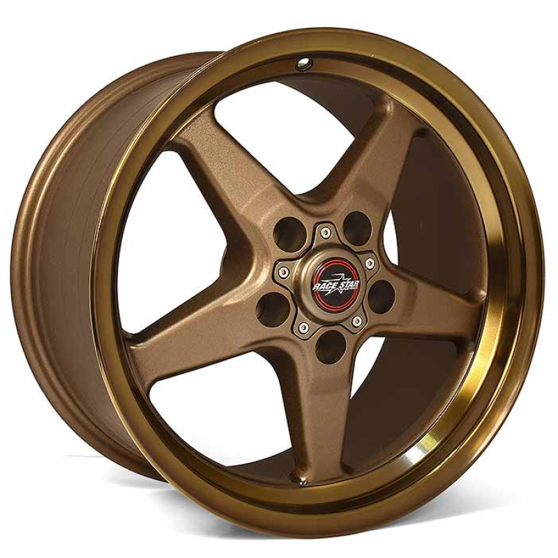 Race Star 92-705253BZ 92 Drag Star Bracket Racer 17x10.5 5x120bc 7.00bs Bronze Wheel