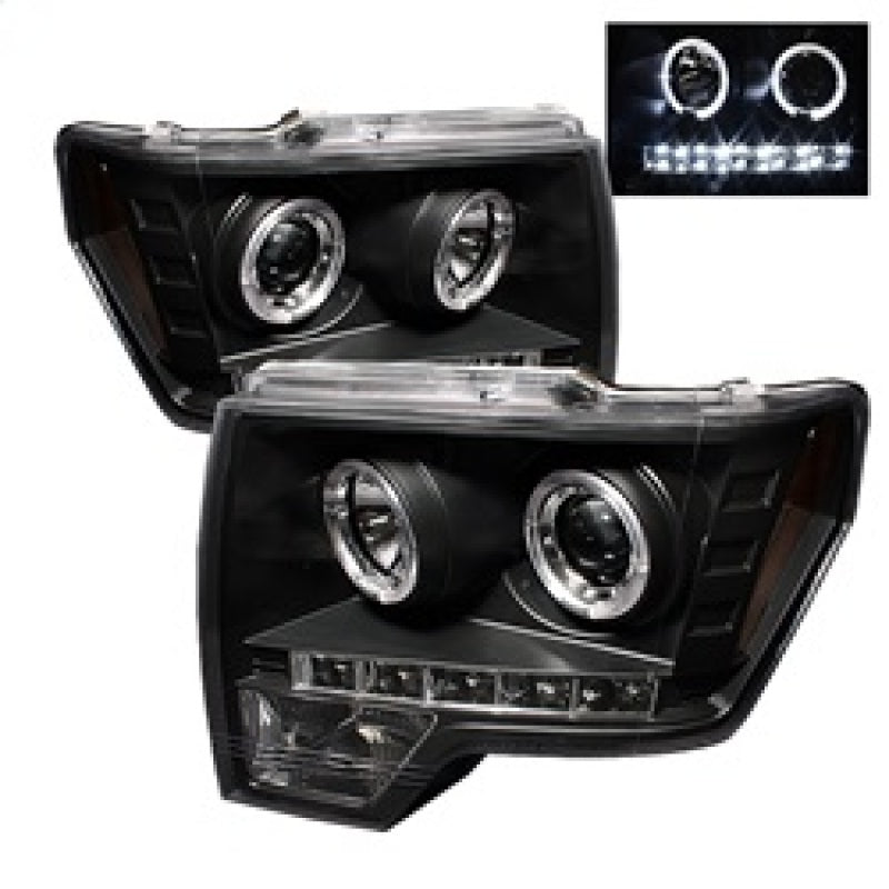 Spyder 5010230 fits Ford 09-14 F150 Projector Headlights Halogen Model- LED Hal