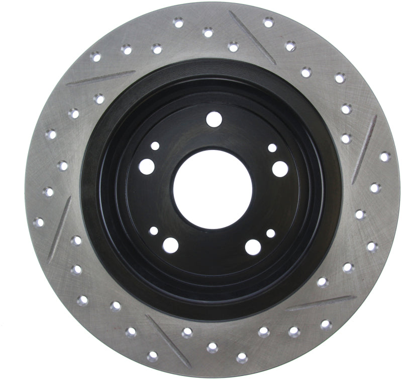 Stoptech 127.40068R 09-10 fits Acura TSX / 08-10 Honda Accord Coupe/05-10 Sedan Right Rear Slotted & Drilled Rotor