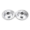 PowerStop fits Nissan 89-96 240SX Front Evolution Drilled & Slotted Rotors -