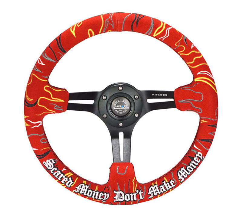 NRG RST-018MB-RLR RST-018MB-RLR Reinforced Steering Wheel Ryan Litteral Sig Blk