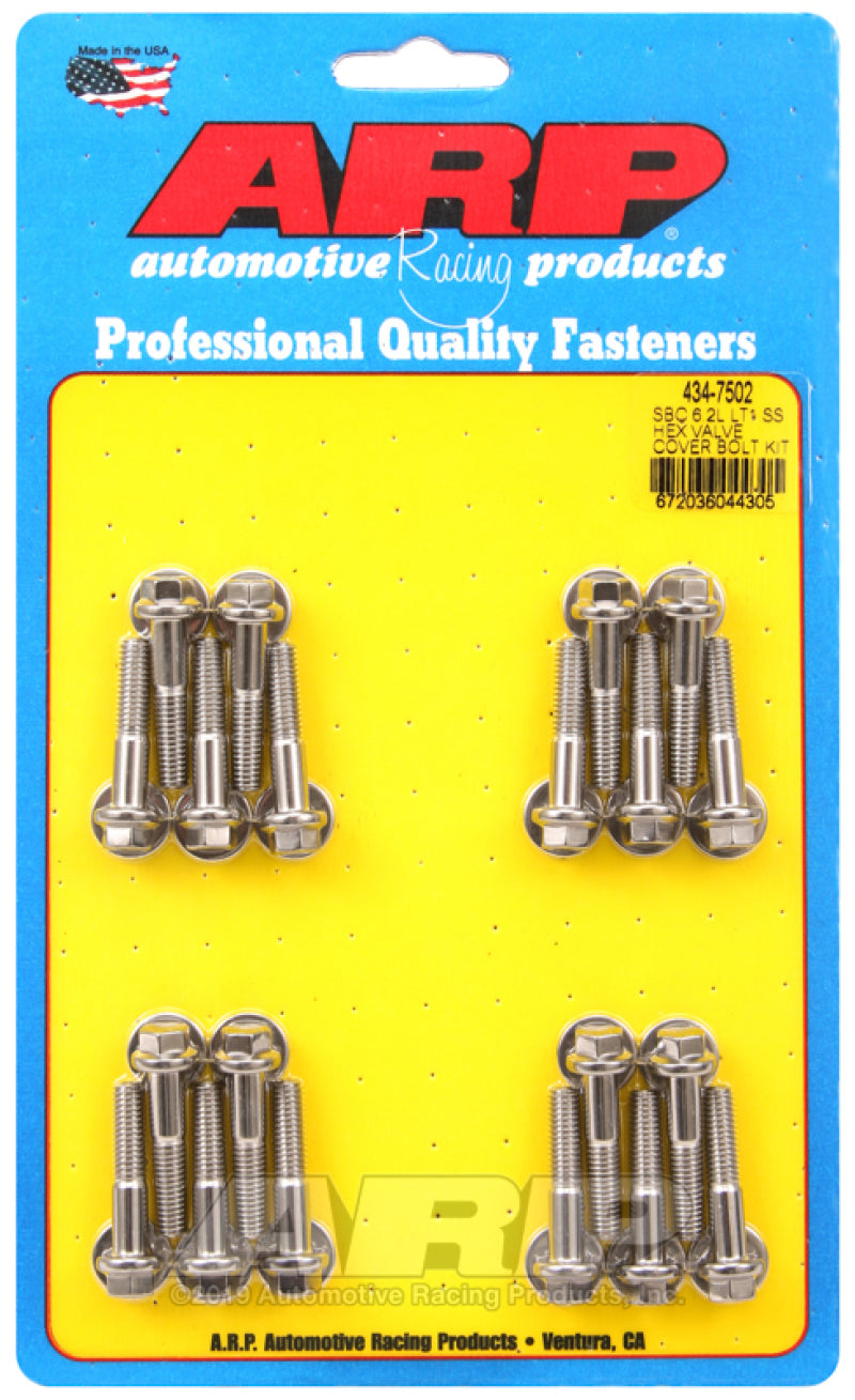 ARP 434-7502 fits Chevy LT1 6.2L Valve Cover Hex Stainless Steel Bolt Kit