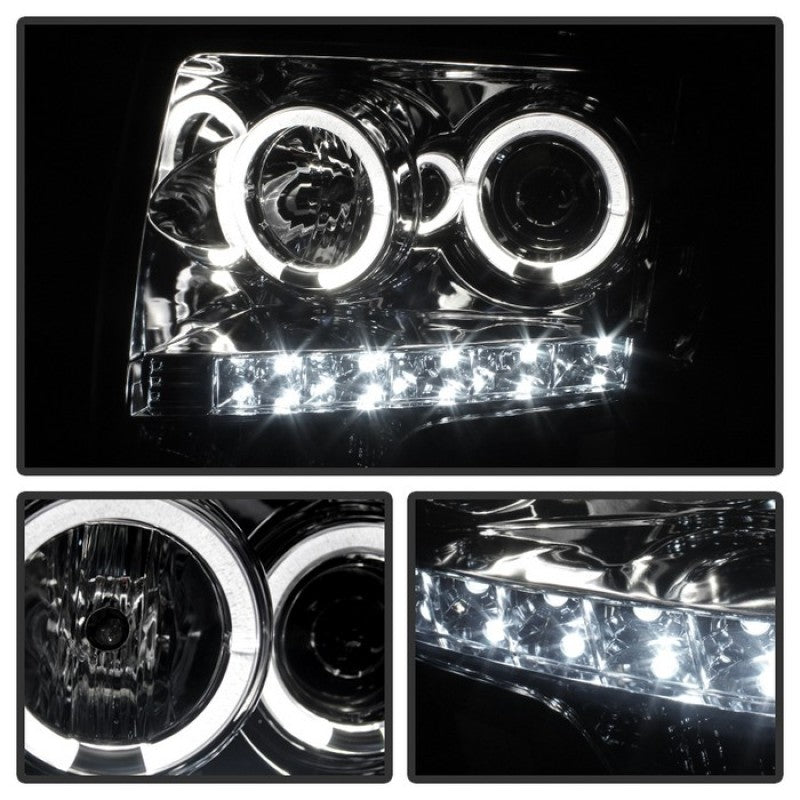 SPYDER 5010254 fits Ford F150 Projector Headlight Halogen Model LED Halo LED smk