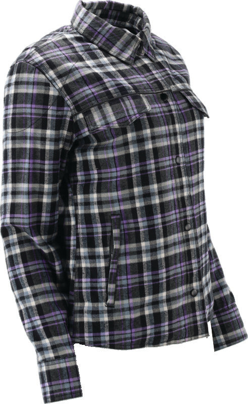 Kuryakyn 094527 Kuryakyn Leather By River Road Cameo Flannel Moto Shirt Womens - Small