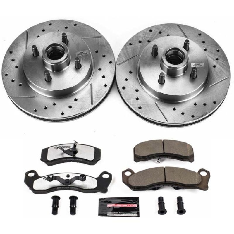 PowerStop K1279-26 87-93 fits Ford Mustang Front Z26 Street Warrior Brake Kit
