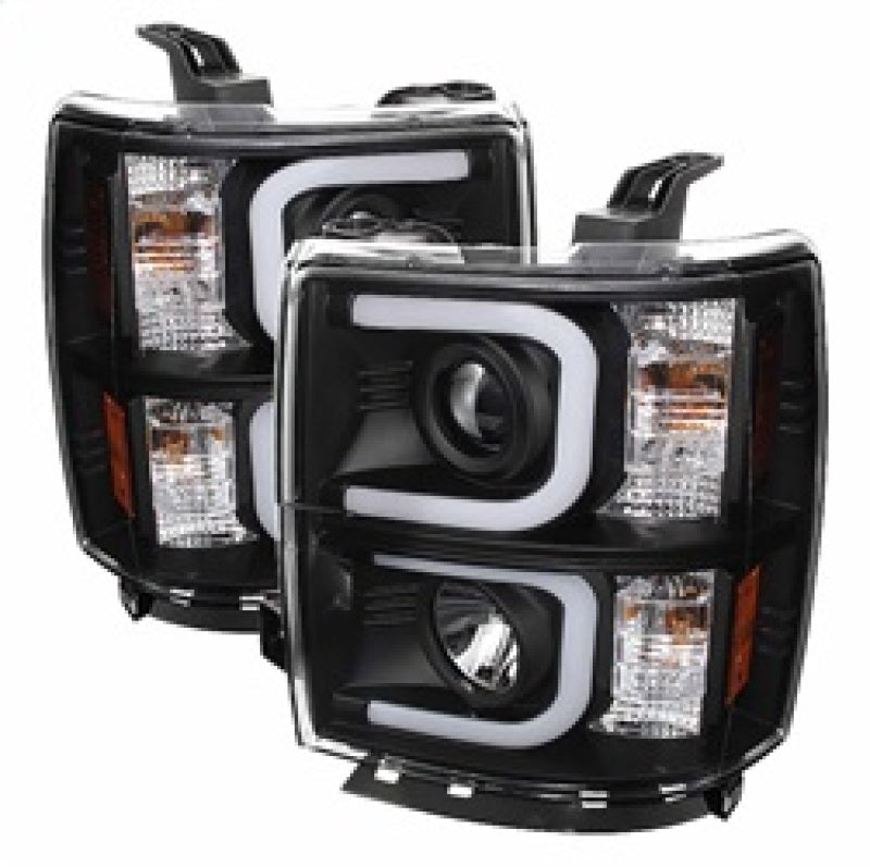 Spyder 5079473 fits Chevy 14-16 Silverado 1500 Projector Headlights Light Bar D