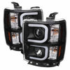 Spyder 5079473 fits Chevy 14-16 Silverado 1500 Projector Headlights Light Bar D