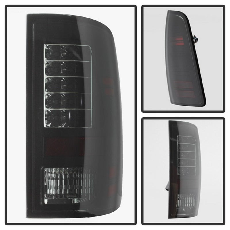 SPYDER 5078124 fits Dodge Ram 1500 LED Tail Lights Incandescent- Blk Smoke