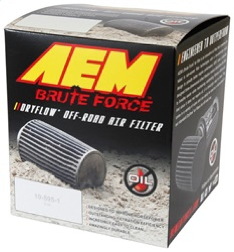 AEM 21-204BF Dryflow Conical Air Filter 6in Base OD x 3.5in Flange ID x 5.25in