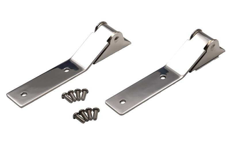 Kentrol 30442 fits Jeep 87-95 Wrangler YJ Tailgate Hinge Pair - Polished Silver