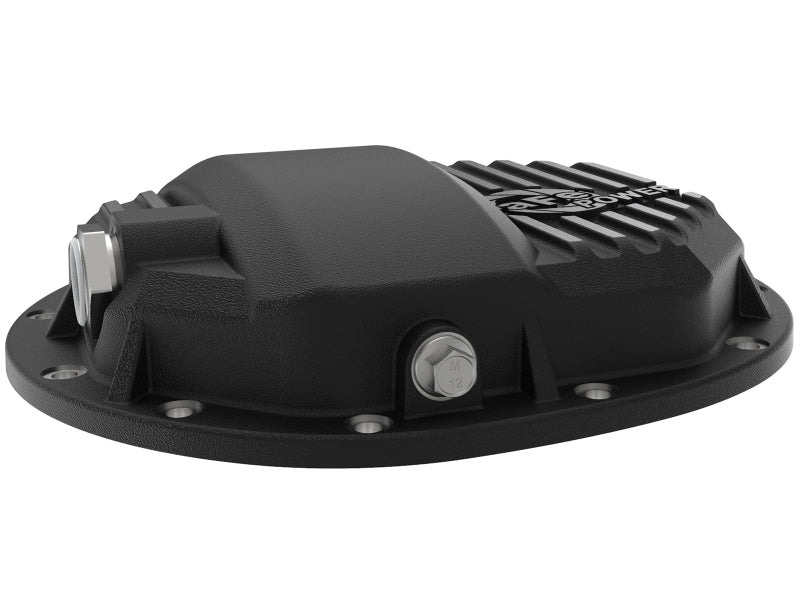 AFE 46-71120B Pro Series AAM 9.5/9.76 Rear Diff Cover Black w/Mach Fins 14-19 f