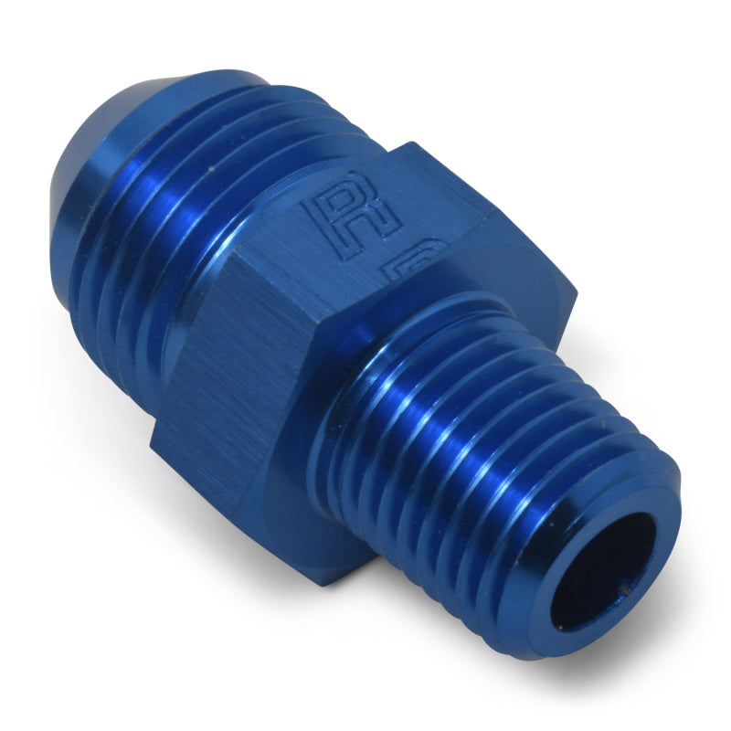 Russell 660430 Performance -4 AN to 1/4in NPT Straight Flare to Pipe (Blue)