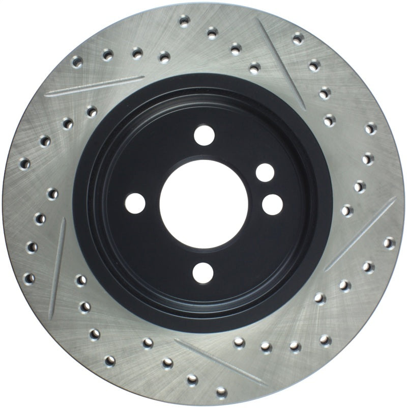 Stoptech 127.34067R 02-07 Mini Cooper/Cooper S Slotted & Drilled Right Front Rotor
