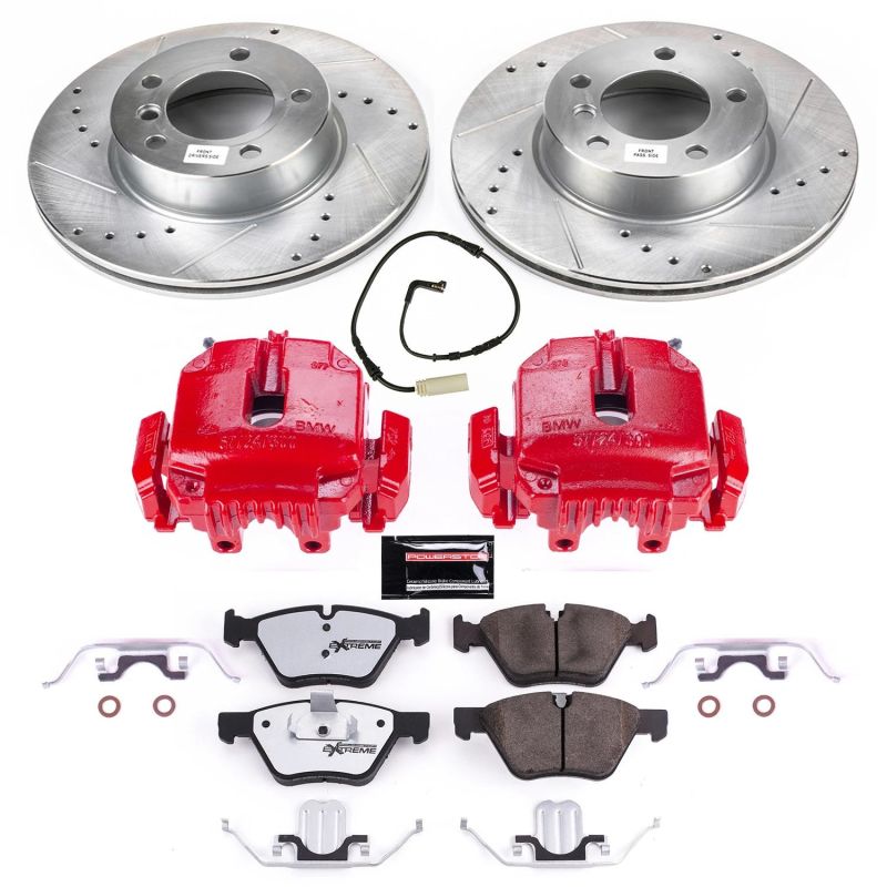 PowerStop KC3087 26 fits BMW 325i Front Z26 Street Warrior Brake Kit w/Calipers