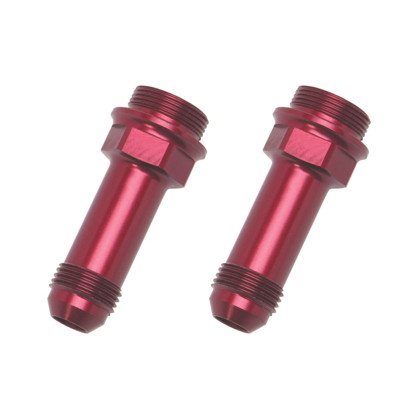 Russell 640370 Performance 7/8in -20 x -8 AN Male Flare Extended (2 pcs.) (Red/Blue)