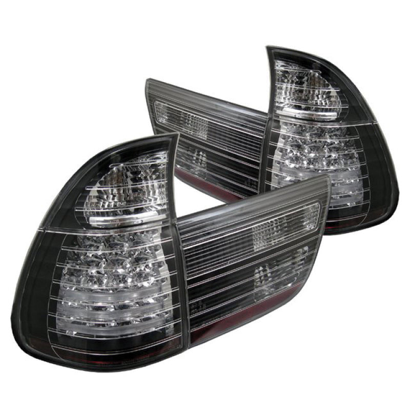 Spyder 5000781 fits BMW 00-06 E53 X5 4PCS LED Tail Lights Black ALT-YD-BE5300-L