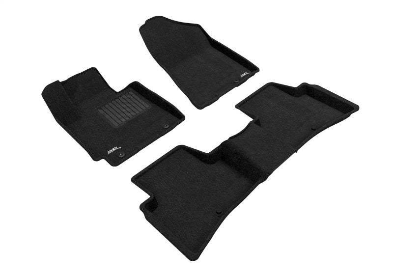 3D MAXpider 16-18 fits Hyundai Tucson Elegant 1st 2nd Row - Floor Mat Set (Blac