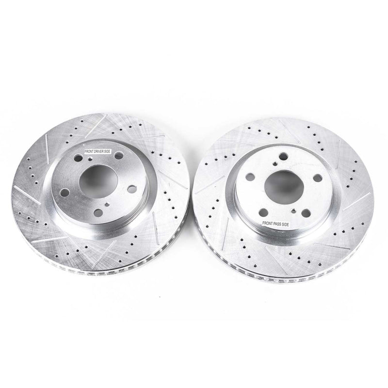 PowerStop fits Lexus 13-18 ES300h Front Evolution Drilled & Slotted Rotors -