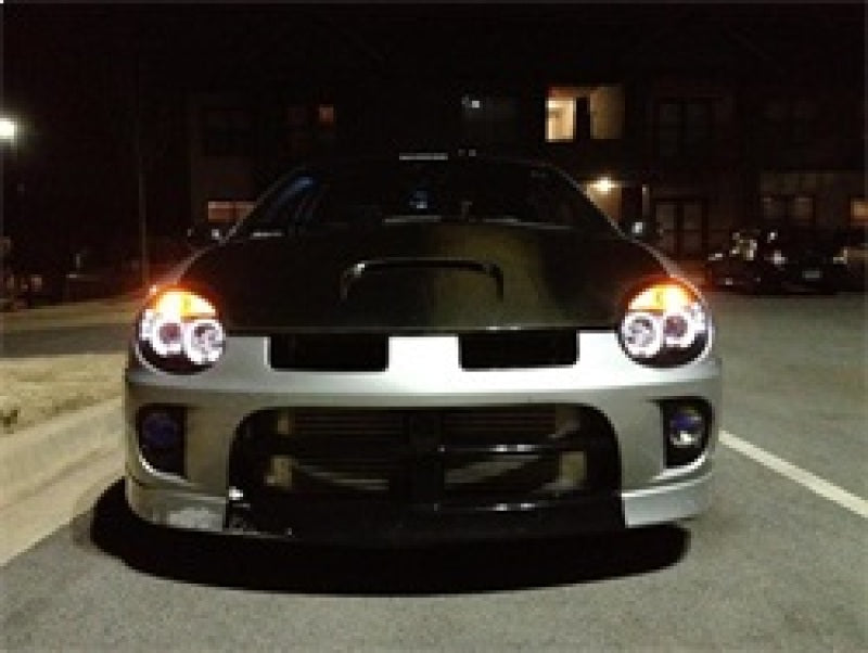 Spyder 5009920 fits Dodge 03-05 Neon Projector Headlights LED Halo LED Black Hi