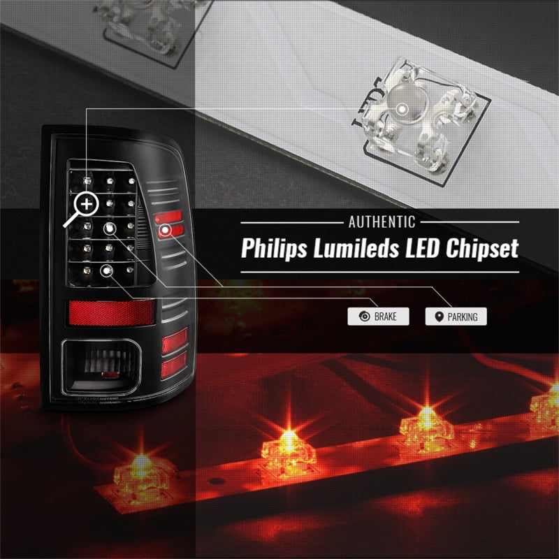 Spyder 5085924 fits Dodge 13-18 Ram 2500/3500 LED Tail Lights LED Model Only -