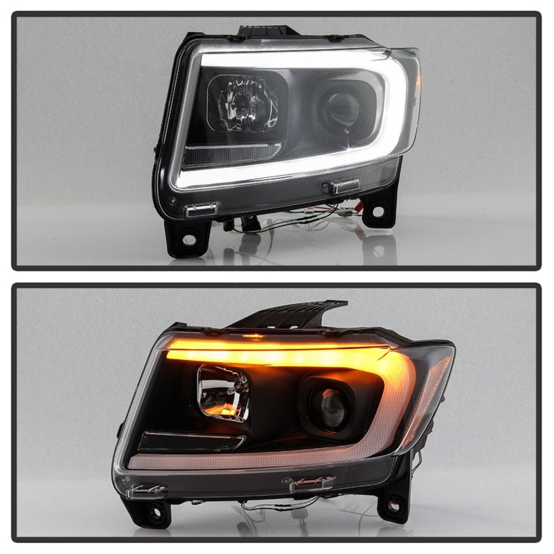 Spyder 5085795 fits Jeep 11-13 Grand Cherokee - Light Bar Proj Headlights - Hal