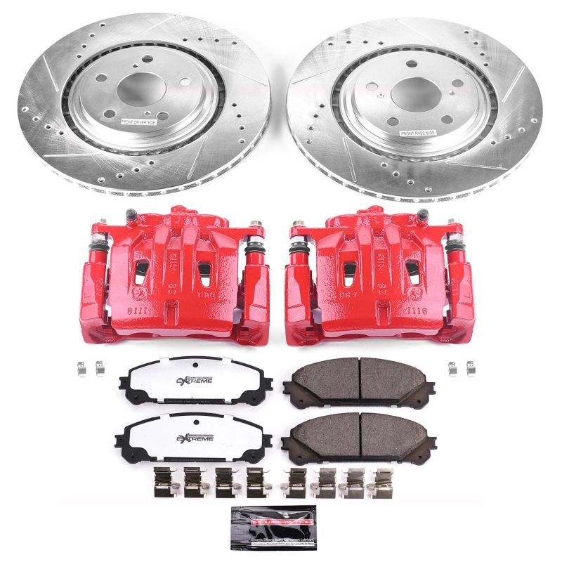 Power Stop KC4713A-36 11-20 fits Toyota Sienna Front Z36 Truck & Tow Kit w/Cals