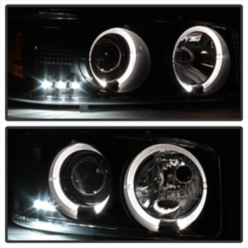 Spyder 5009357 fits GMC 99-06 Sierra 1500/2500/3500 Projector Headlights LED Ha