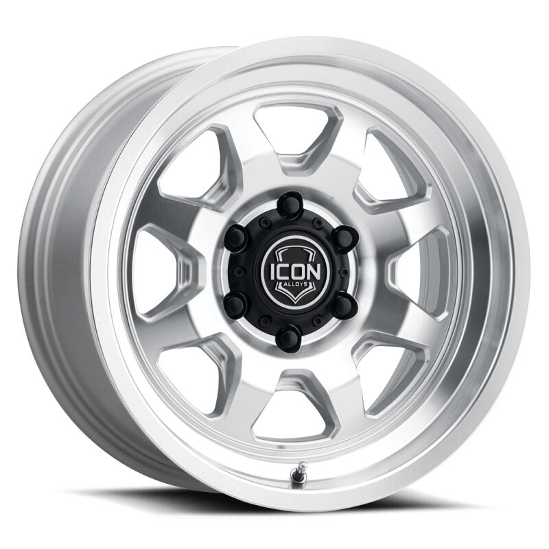ICON 8117855557SM Nuevo 17x8.5 / 5x150 / 25mm Offset / 5.75in BS - Silver Machined Wheel