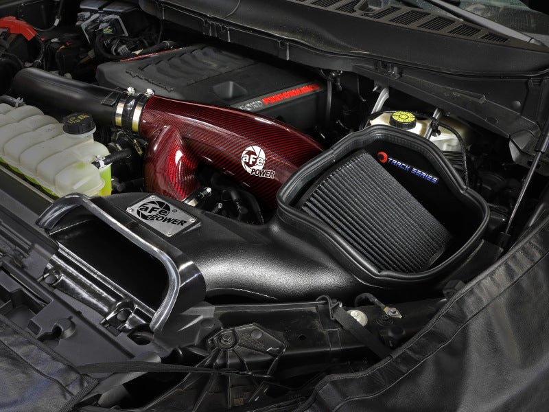 AFE 57-10031KR fits Ford F-150 Track Series Red Kevlar Carbon Fiber C/A Intake