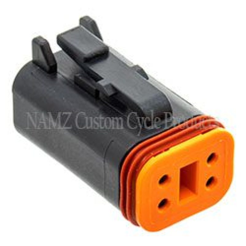NAMZ DP-4B Deutsch DT Series 4-Wire Plug & Wedgelock - Black (HD 721BK)