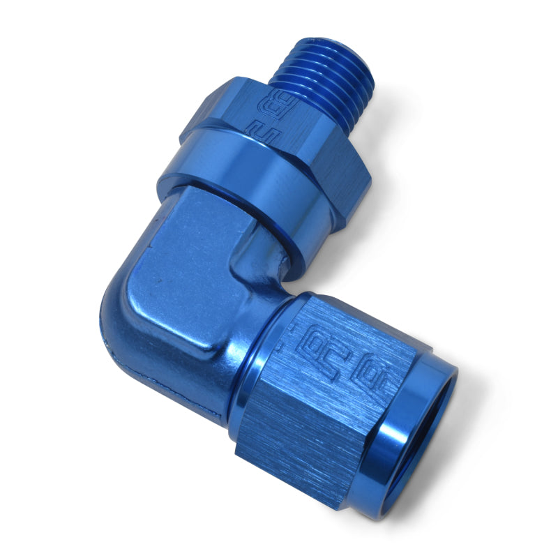 Russell 614008 Performance -8 AN 90 Degree Female to Male 1/4in Swivel NPT Fitting
