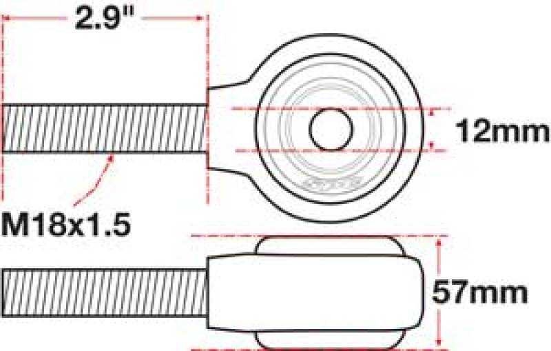 SPC Performance 15783 XAXIS Rod End Ball Joint