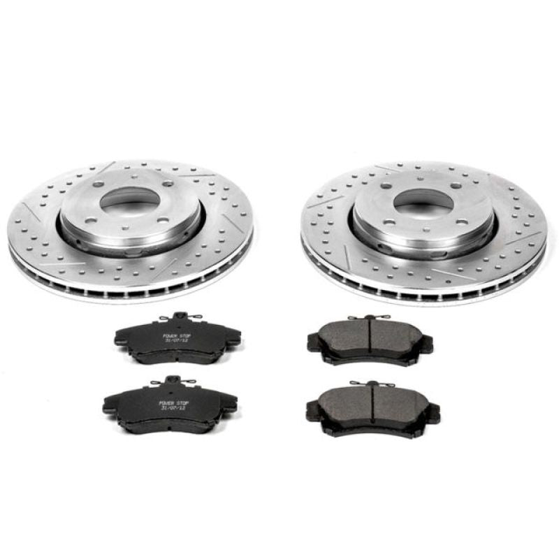 PowerStop K911 fits Volvo 00-04 S40 Front Z23 Evolution Sport Brake Kit