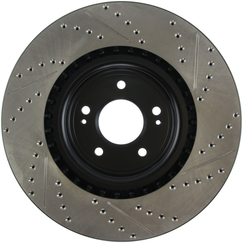 Stoptech 127.46076R Slotted & Drilled Sport Brake Rotor