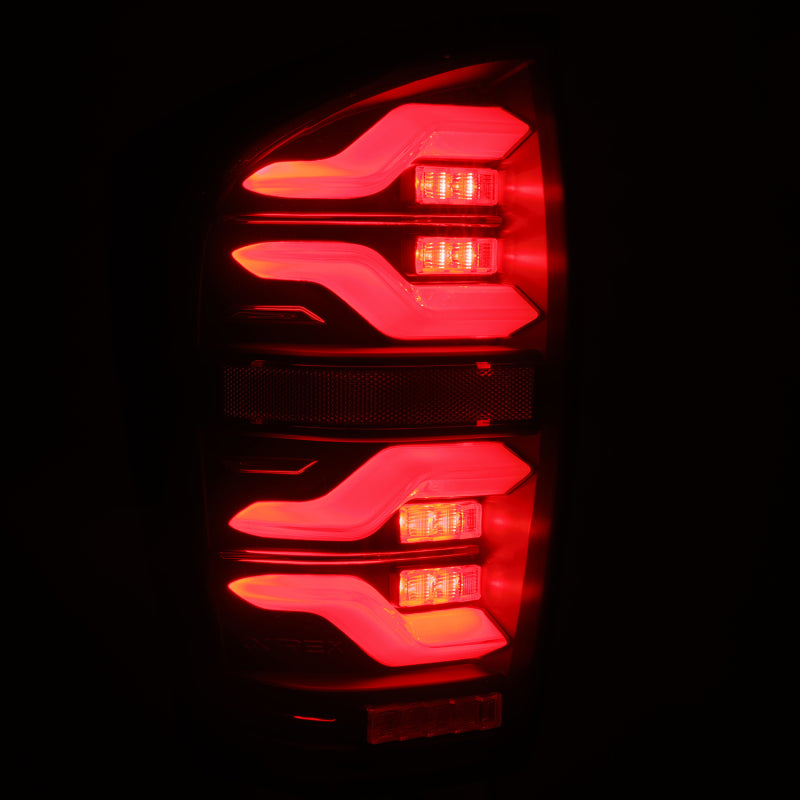 AlphaRex 680090 fits Toyota 16-21 TacomaLUXX LED Taillights Blk w/Activ Light/S