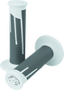 ProTaper 21690 Full Diamond Clamp-On Grips - White/Dark Gray