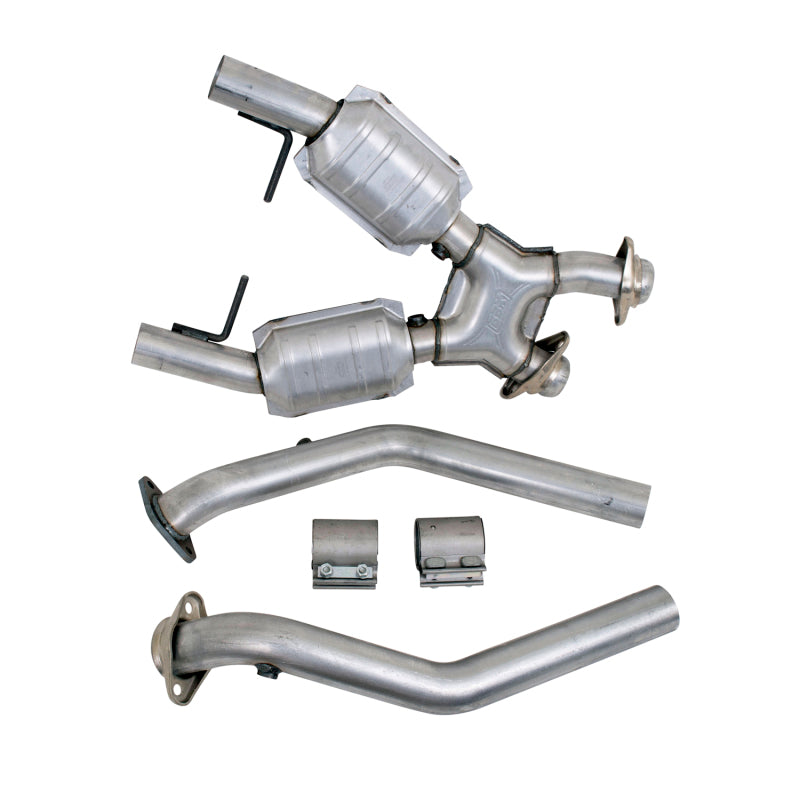 BBK 1666 Mustang 4.6 GT High Flow X Pipe With Catalytic Converters - 2-1/2