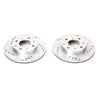 PowerStop fits Honda 88-91 CRX Front Evolution Drilled & Slotted Rotors - Pair