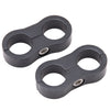 Russell 654313 Hose Separator for -8 Braided Hose - Black Anodized (2 Pack)