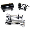 Kleinn HK6 Triple Chrome Horn Kit w/ 150 PSI Air Compressor / 1.5 gal Air Tank