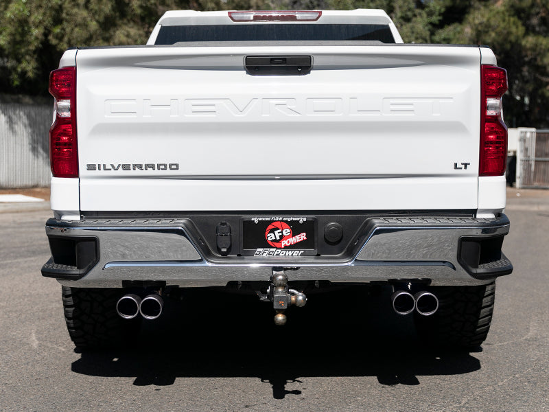 AFE 49-34104-B Series 3in-2-1/2in 304 SS Cat-Back 2019 fits GM Silverado / Sie