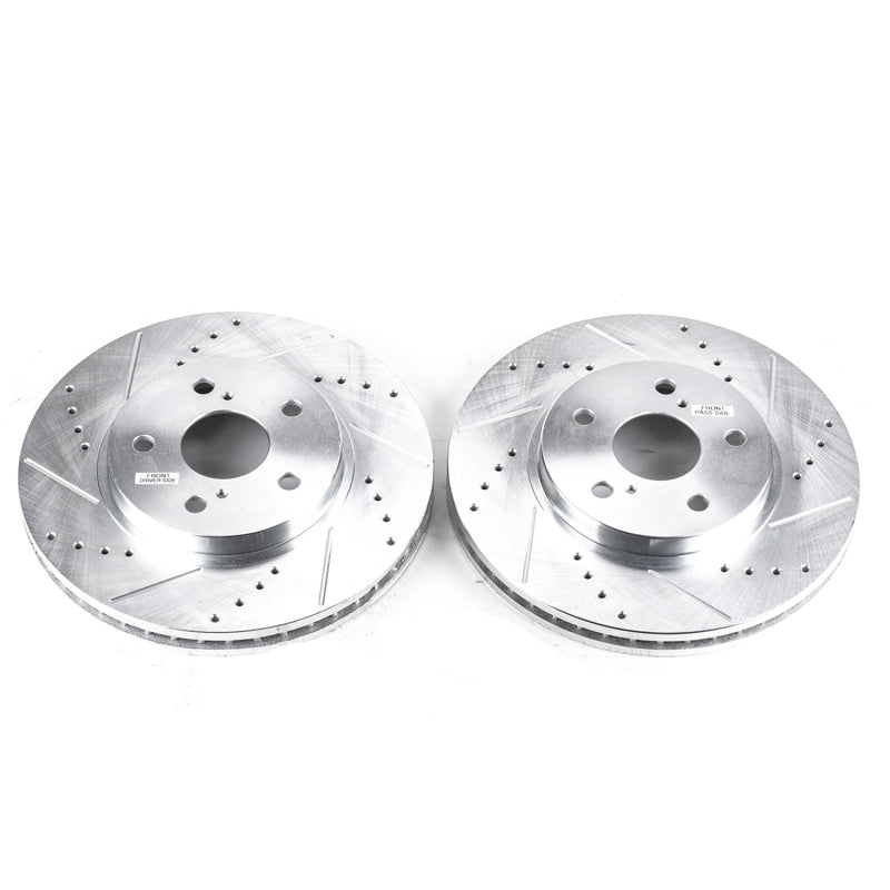 PowerStop fits Lexus ES300 Front Evolution Drilled & Slotted Rotors - Pair