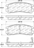 Stoptech 308.0383 Street Touring 4/89-99 fits Mitsubishi Eclipse GST Rear Brake Pads