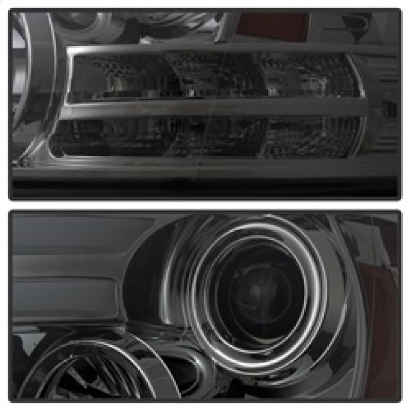 Spyder 5081742 fits Dodge 09-12 Ram Projector Headlights Light Bar DRL Smoke PR